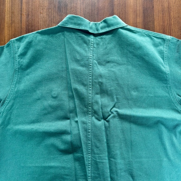 Big Bud Press Denim Work Jacket Emerald Green Unisex 1XL 100% Cotton Plus Size - Picture 16 of 16